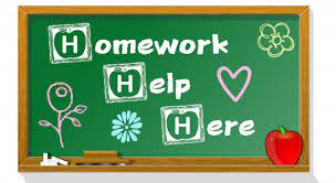  A chalkboard with homework help written on it